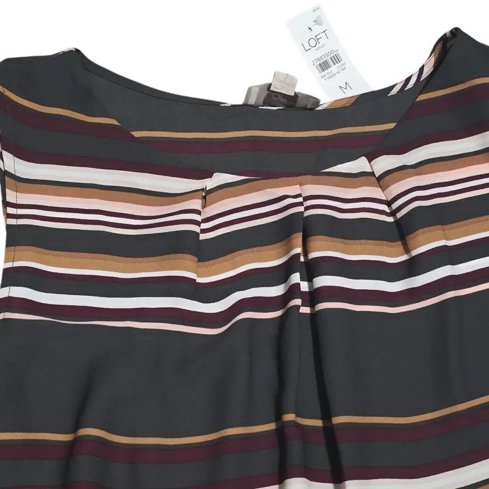 LOFT Multicolor Striped Top - Picture 3 of 6